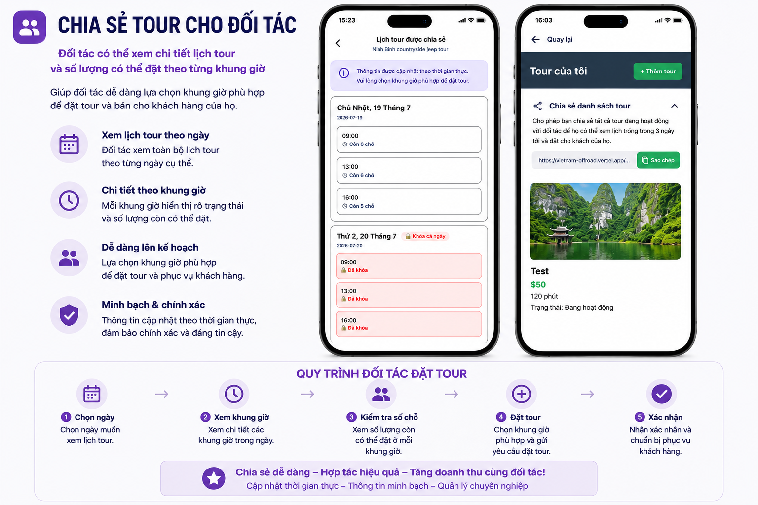 Trang chia sẻ lịch công khai
